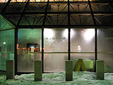 Sauna on a cold day